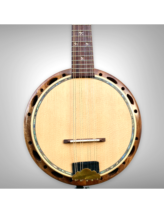 Banjo Luthart de madera pura, modelo BJ081222-2
