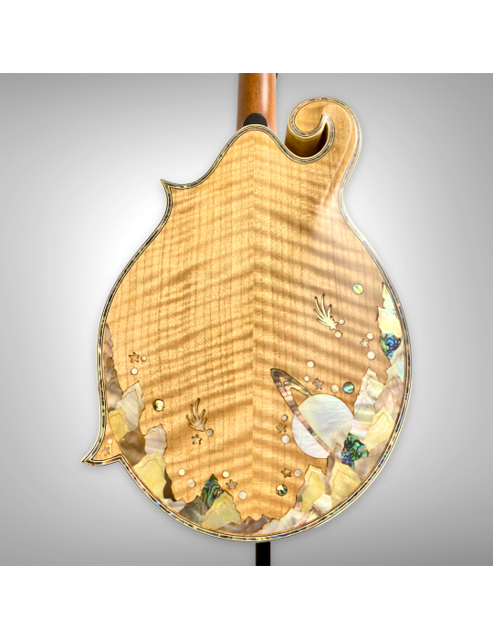 Mandolina F5 Luthart, 8 cuerdas, diseño perla auténtico