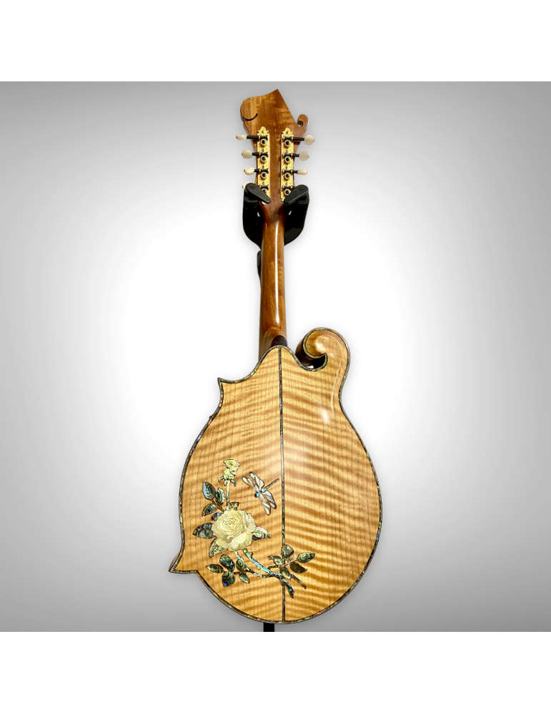 Mandolina Luthart F5: sonido brillante y arte en perla