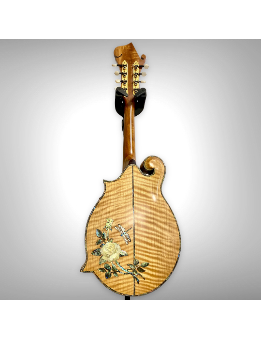 Mandolina Luthart F5: sonido brillante y arte en perla