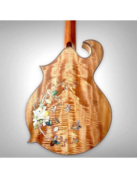 Mandolina F4 Floreada de Luthart, diseño único