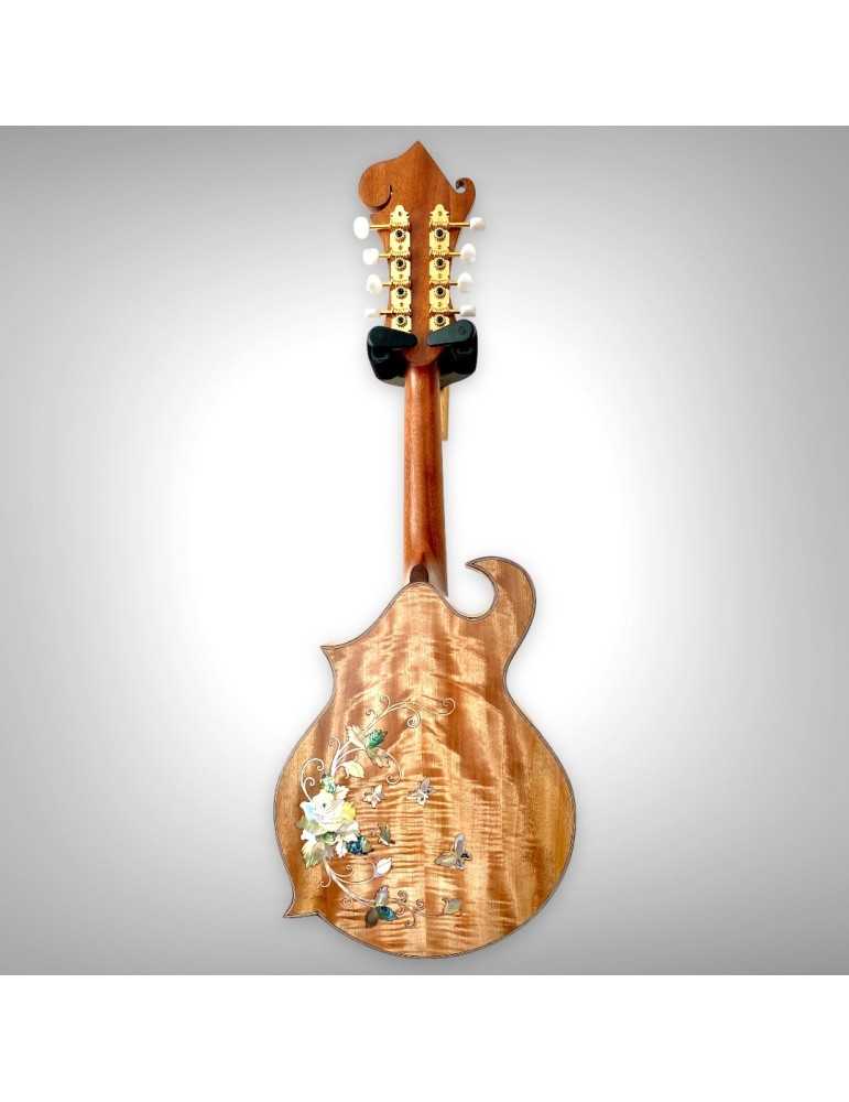 Mandolina F4 Floreada de Luthart, diseño único