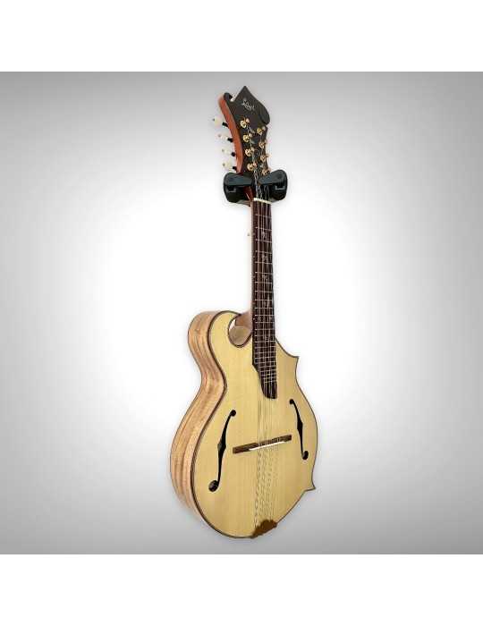 Mandolina F4 Floreada sin maleta, detalle en nácar