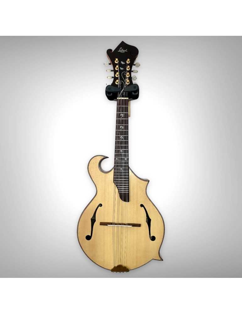 Mandolina F4 Floreada sin maleta, detalle en nácar
