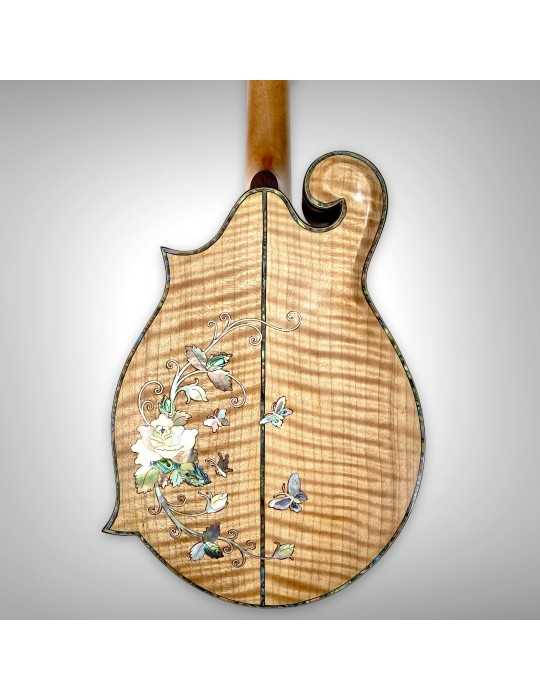 Mandolina Luthart F5, 8 cuerdas, con incrustaciones de nácar