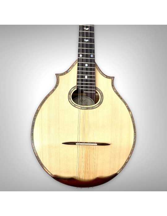 Mandolina Doble Cutaway Luthart con Incrustaciones de Nácar