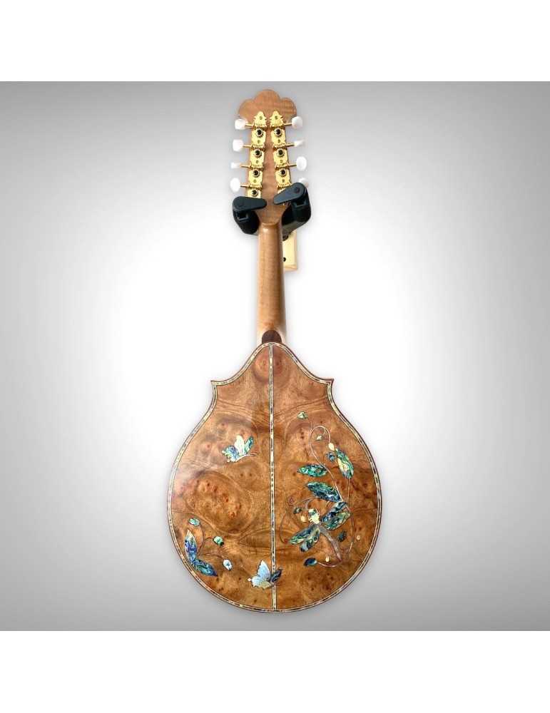 Mandolina Doble Cutaway Luthart con Incrustaciones de Nácar