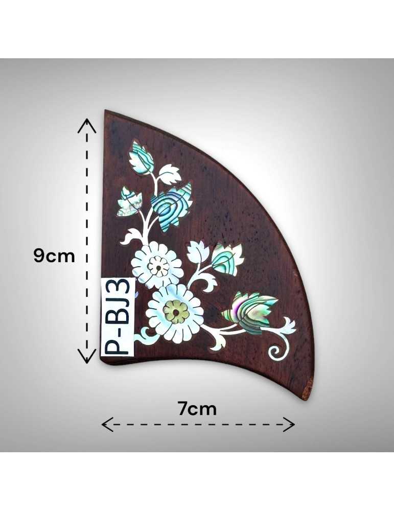 Elegante pickguard de nácar para banjos Luthart