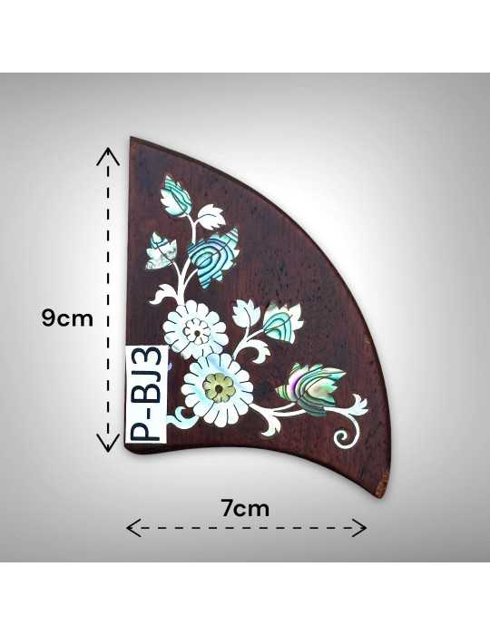 Elegante pickguard de nácar para banjos Luthart