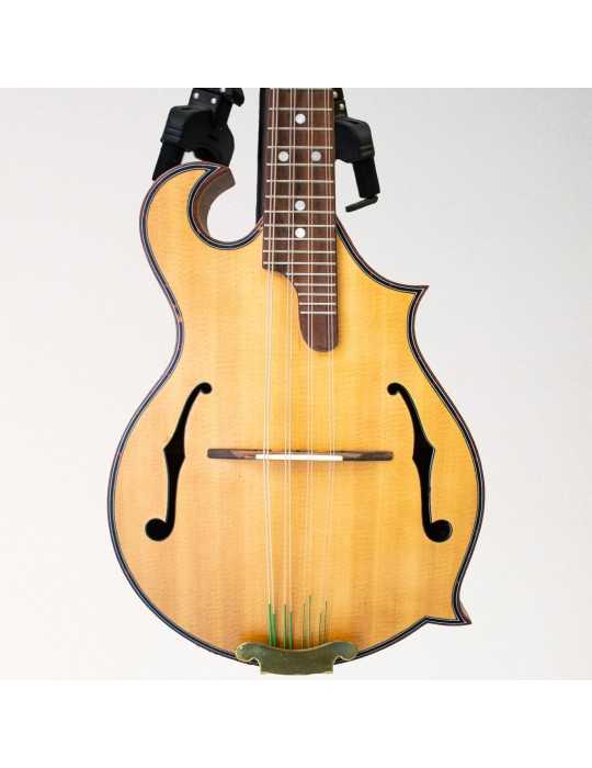 Mandolina Luthart F4 con diseño floral de nácar