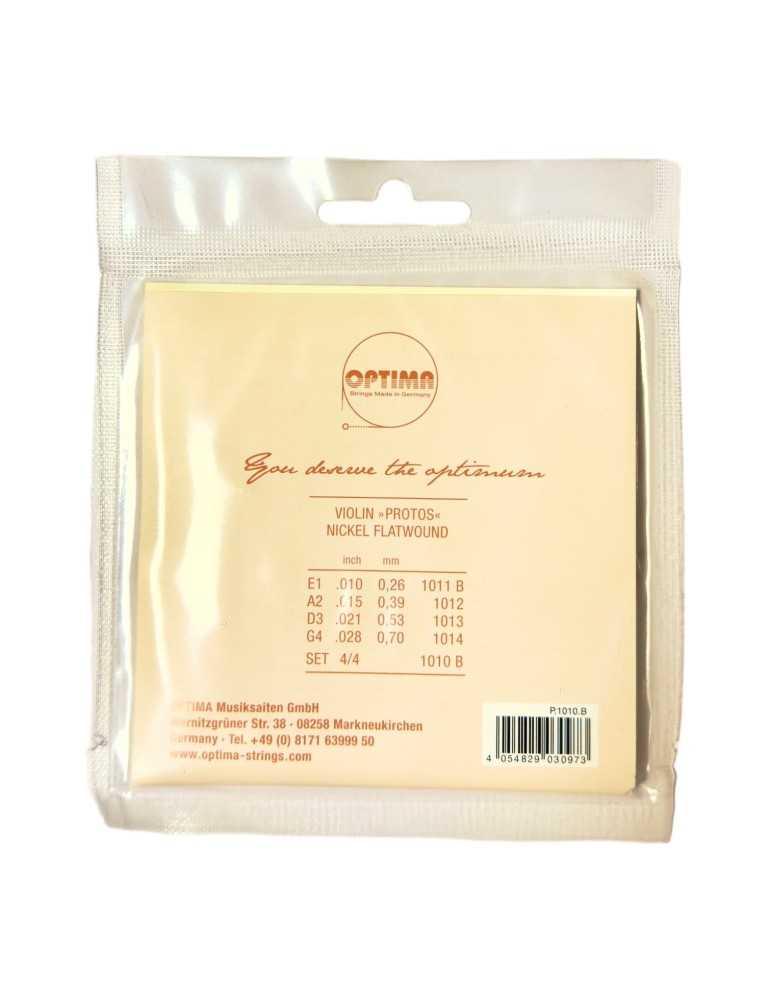 Encordado de Violin 4/4 Optima Protos Níquel