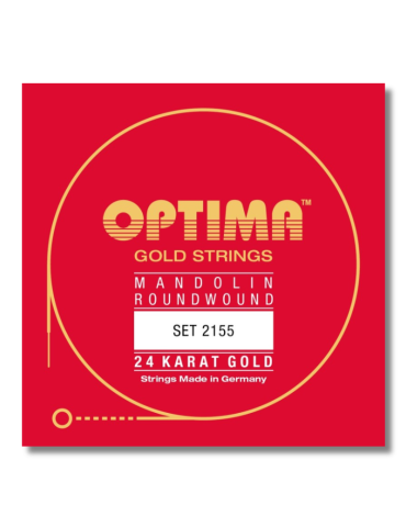 Encordado Optima 2155 en Oro 24K - Mandolina - [Fabricación Alemana]