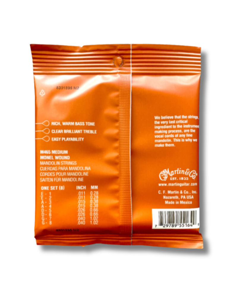 Set de cuerdas Martin M465 para mandolina