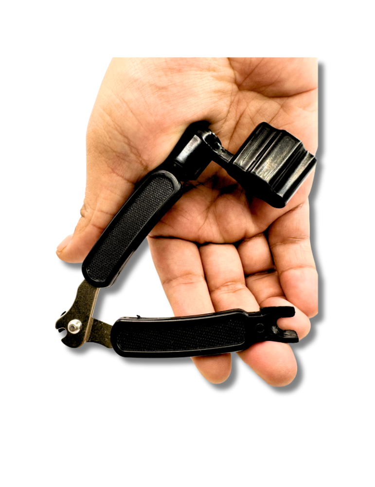 Enrollador y Cortador de Cuerdas para Instrumentos