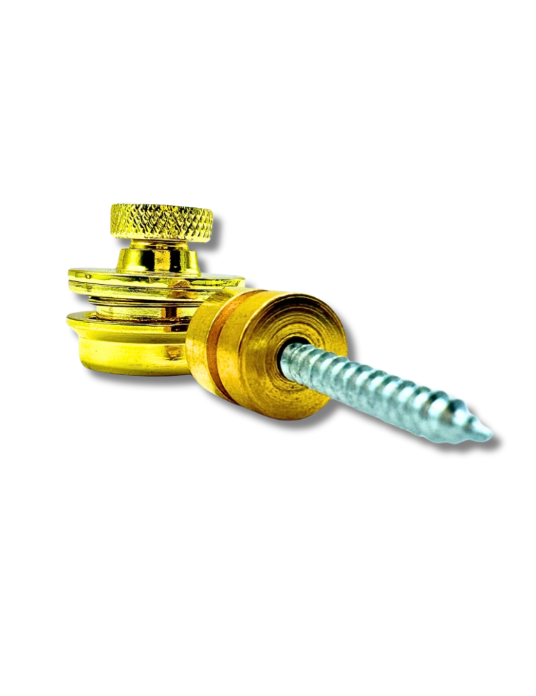 Strap Lock Dorado - Protección para Guitarras