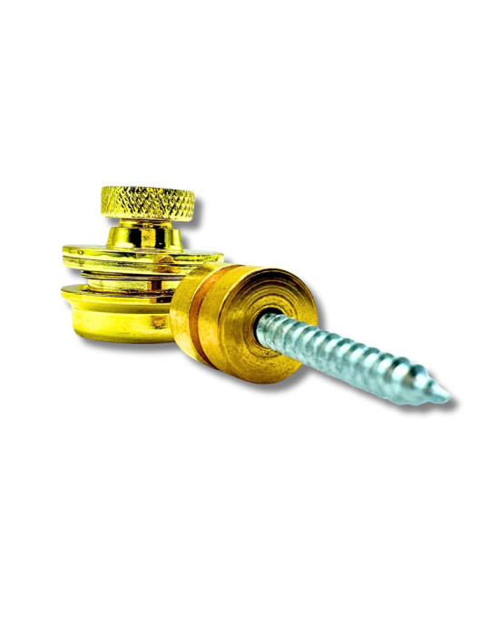 Strap Lock Dorado - Protección para Guitarras