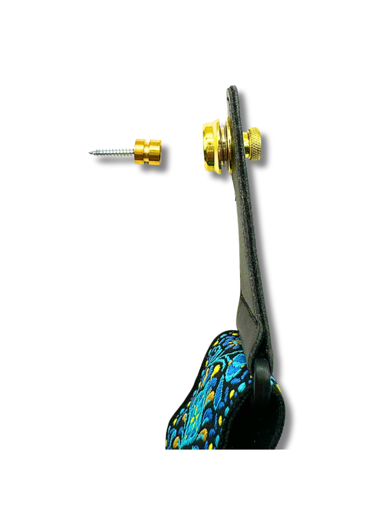 Strap Lock Dorado - Protección para Guitarras