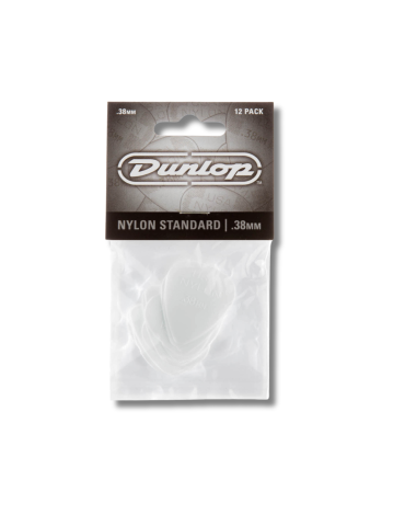 Pack Uñetas Dunlop Nylon 0.38mm - 12 unidades