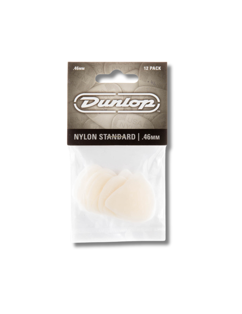 Pack de 12 Uñetas Dunlop Nylon Standard 0.46mm