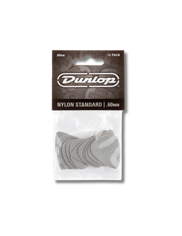 Pack Uñetas Dunlop Nylon 0.60mm - 12 Unidades