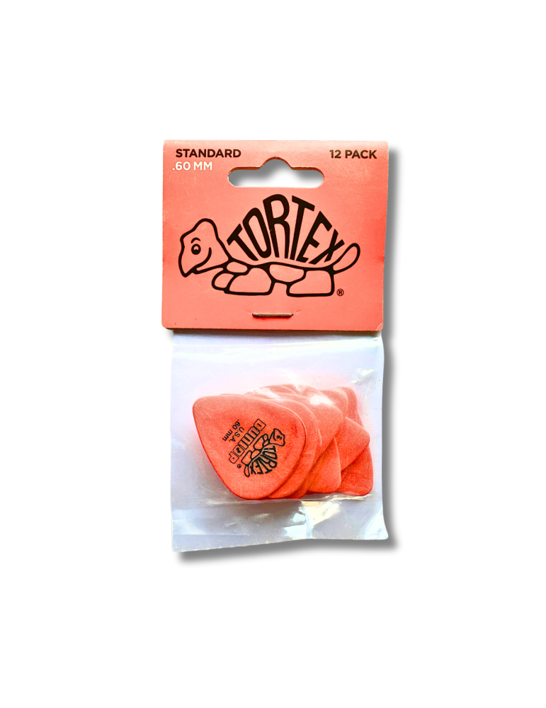 Pack de 12 uñetas Dunlop Tortex 0.60mm