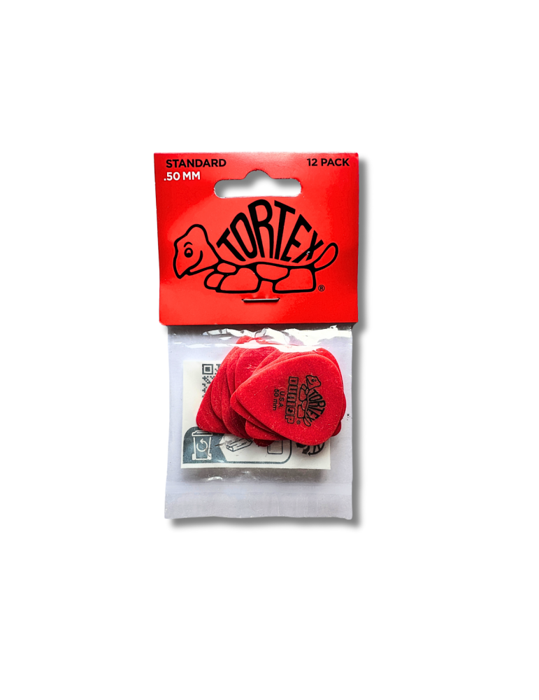 Uñetas Dunlop Tortex 0.50mm - Paquete de 12
