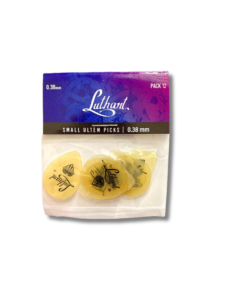 Pack 12 Uñetas Luthart Jazz 0.38mm Ultem