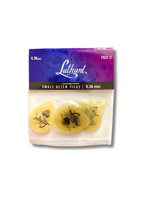 Pack 12 Uñetas Luthart Jazz 0.38mm Ultem