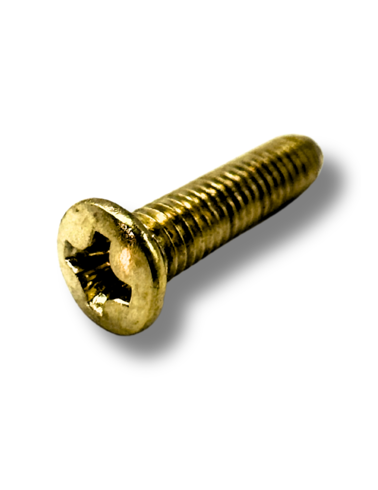 Tornillo dorado para clavija Luthart - 1 unidad