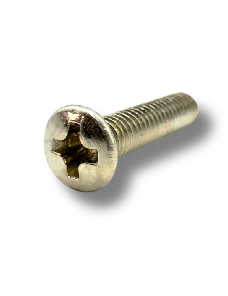 Tornillo Luthart plateado para clavijas - 1 unidad