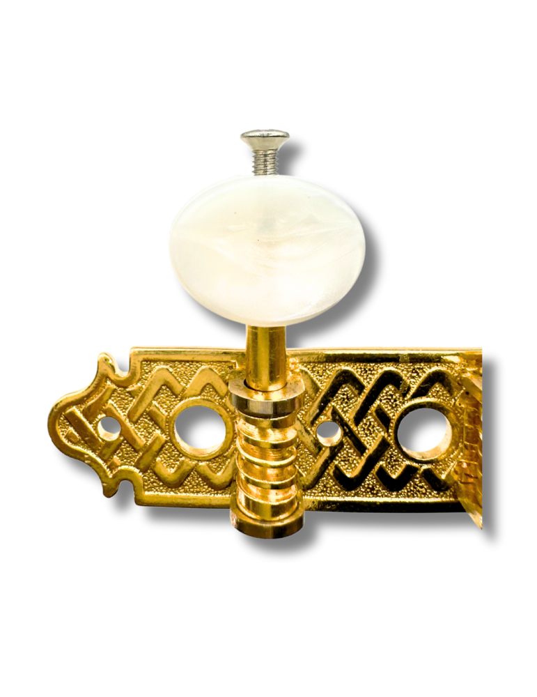 Tornillo Luthart plateado para clavijas - 1 unidad