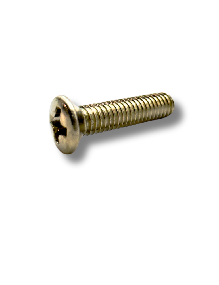 Tornillo Luthart plateado para clavijas - 1 unidad