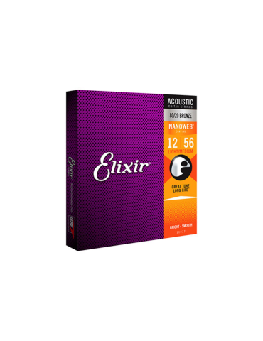Encordado Guitarra Elixir 80/20 11077 Bronce 12|56 2