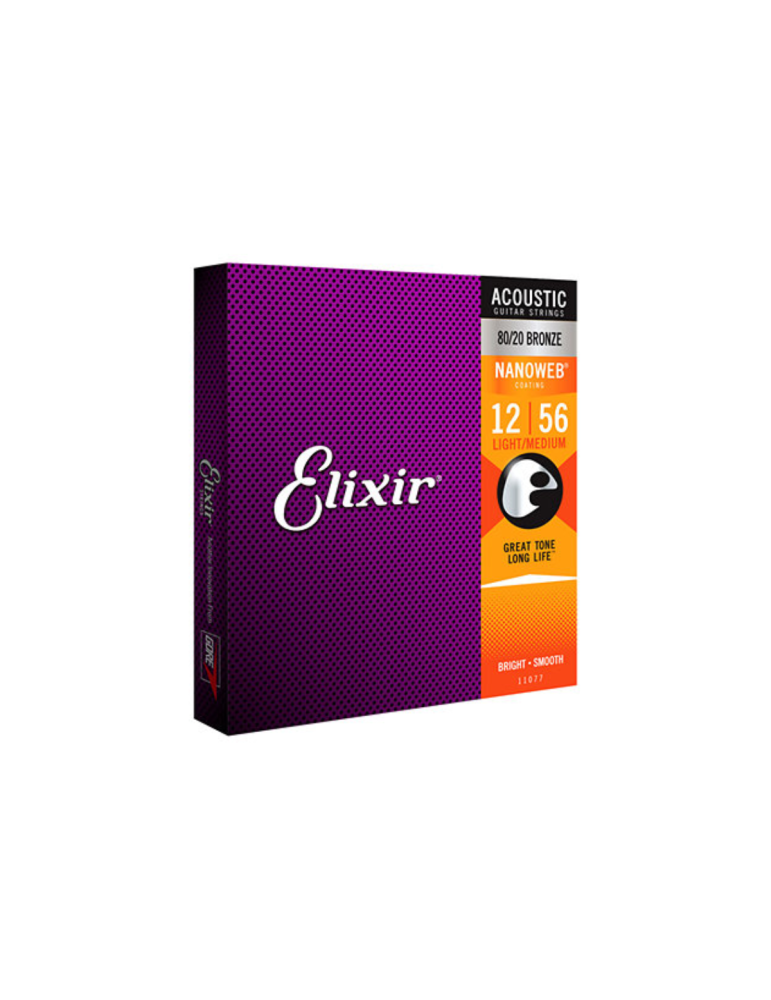 Encordado Guitarra Elixir 80/20 11077 Bronce 12|56