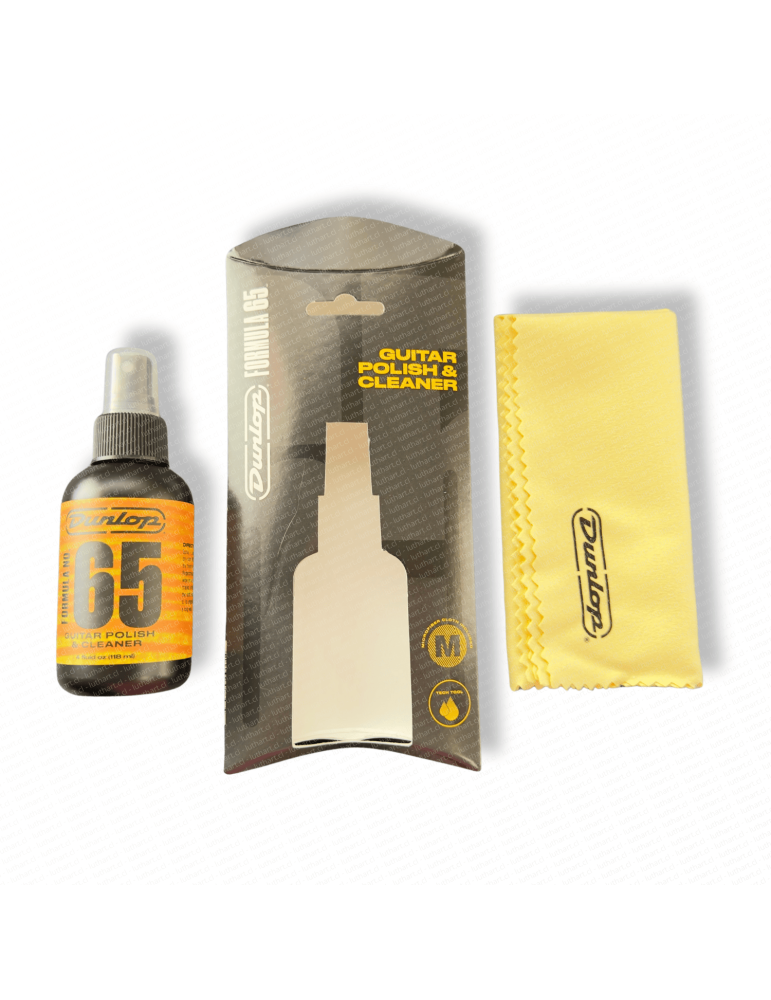 Pack Limpiador + Paño Dunlop N°65 - (118ml, 4oz)