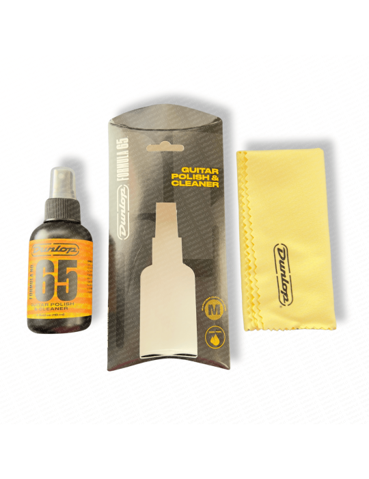 Pack Limpiador + Paño Dunlop N°65 - (118ml, 4oz)