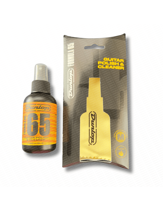 Pack Limpiador + Paño Dunlop N°65 - (118ml, 4oz)