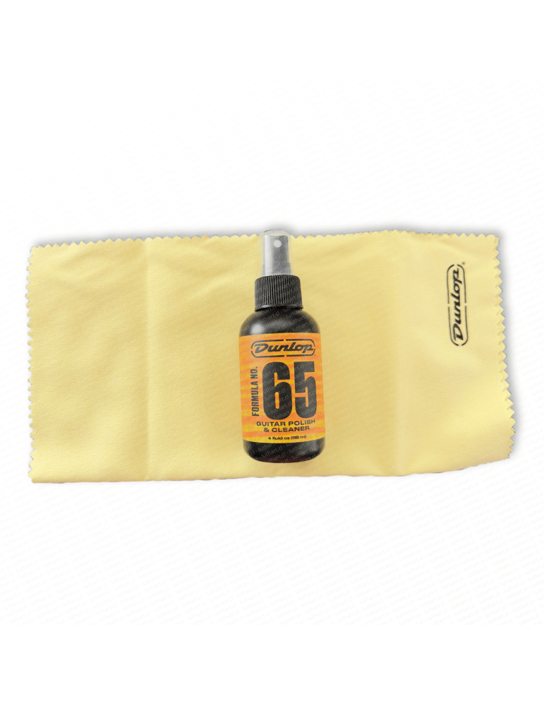 Pack Limpiador + Paño Dunlop N°65 - (118ml, 4oz)