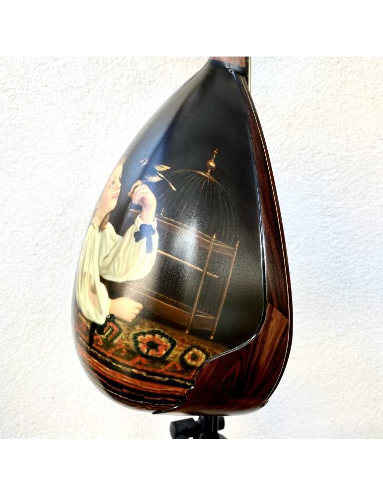 Mandolina Italiana Pintada al Oleo Exclusiva