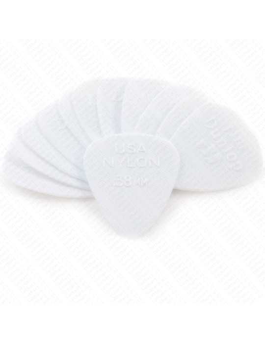Pack Uñetas Dunlop Nylon 0.38mm - 12 unidades
