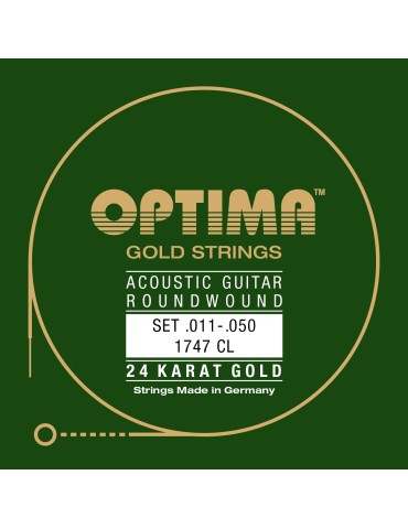 Set Optima ORO 24K- custom light  - Guitarra Acústica - Made in Alemania