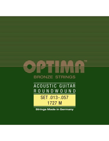 Set Optima Bronze Medium - Guitarra Acústica - Made in Alemania