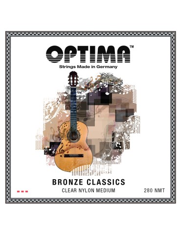 Set Optima Classics Nylon - Tensión Media - Guitarra Clásica - Made in Alemania