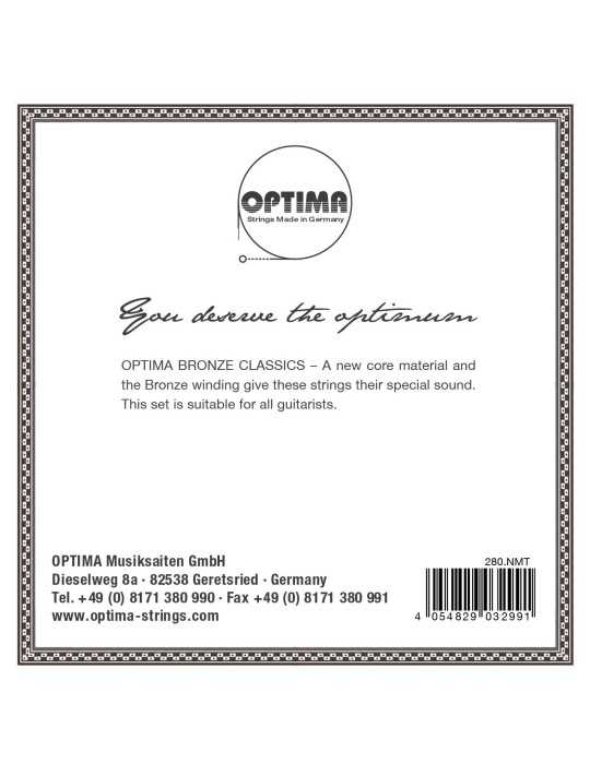 Set Optima Classics Carbono - Cuerdas de Guitarra Clásica
