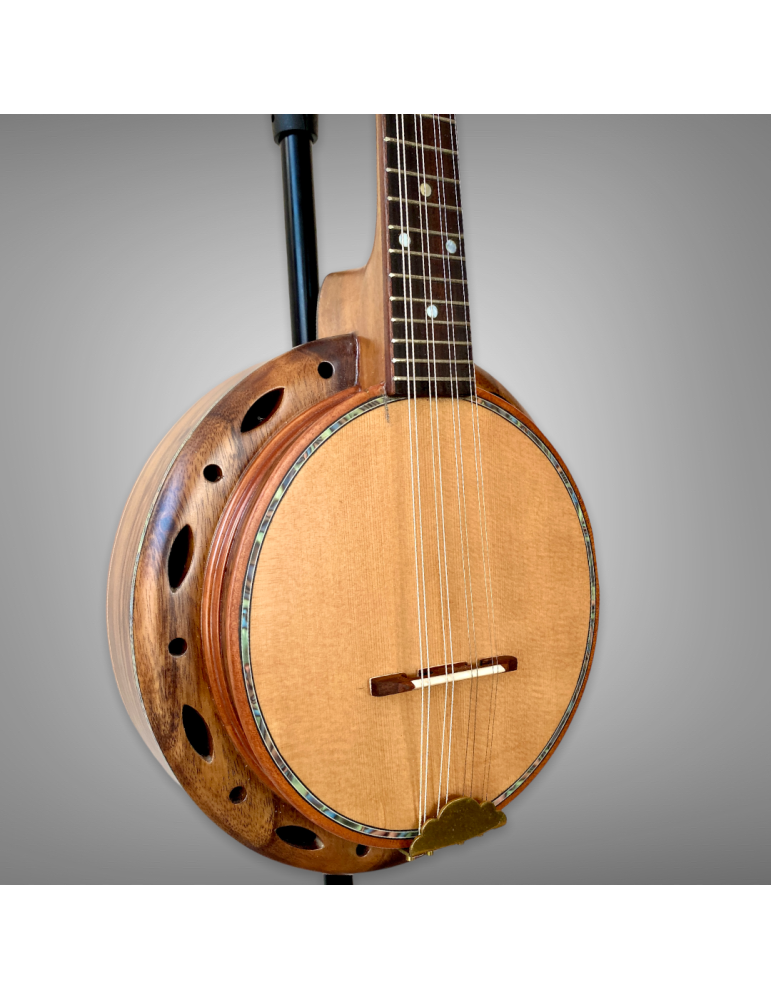 Banjo Luthart 8 cuerdas hecho de madera