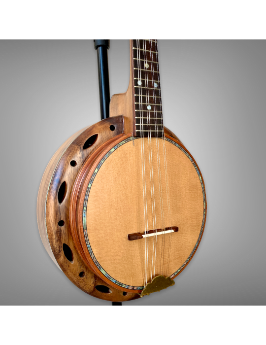 Banjo Luthart 8 cuerdas hecho de madera